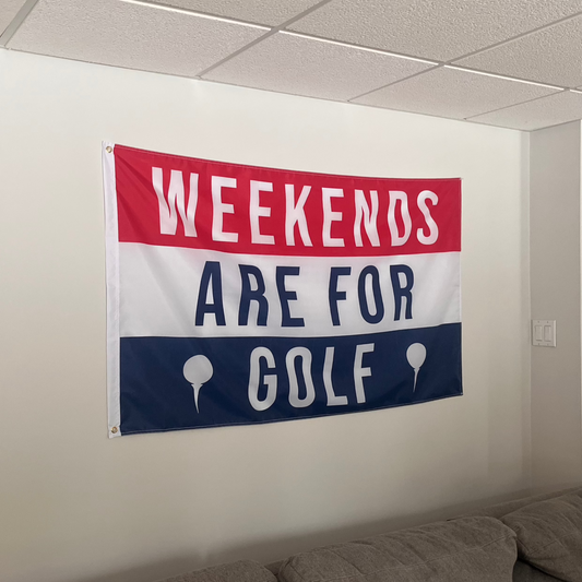 Saturdays Are For Golf - Flag